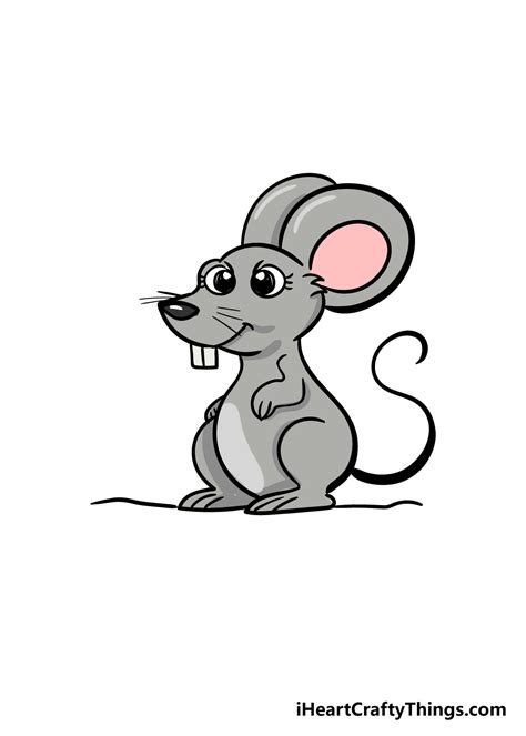 How To Draw A Cartoon Mouse Step By Step