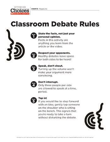 How to hold a classroom debate! These rules and step-by-step ...