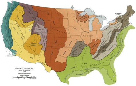 Mountain Map Of Us - A Map Of The Usa