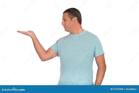 Man Holding Out Hand Stock Photo - Image: 61375506