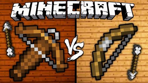 Crossbow vs. Bow - Minecraft - YouTube