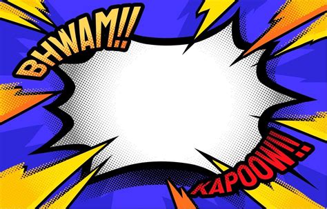 Halftone Comic Onomatopoeia Background 2196714 Vector Art at Vecteezy