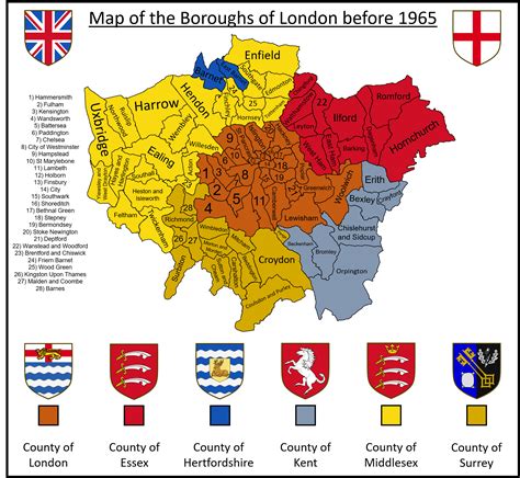 Map of London boroughs pre-1965. (fixed) : r/MapPorn