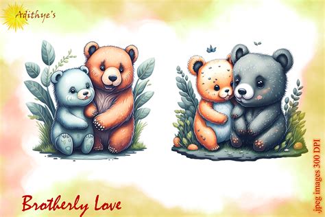 Brotherly Love - Sublimation Clipart Graphic by Adithye's · Creative ...