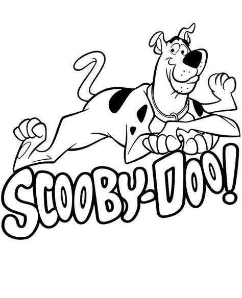 Printable Scooby Doo logo for coloring - Topcoloringpages.net | Scooby ...