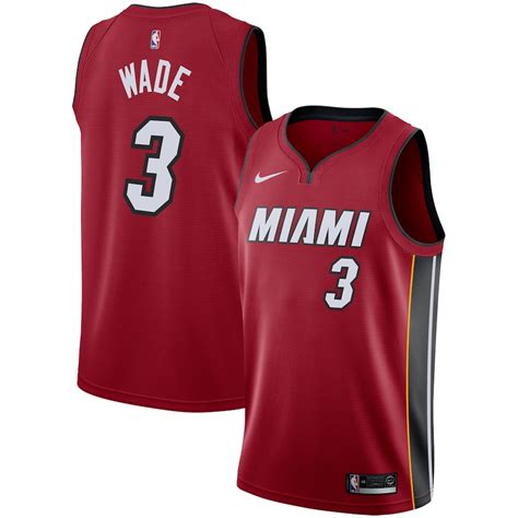 Nike Dwyane Wade Miami Heat Red Replica Swingman Jersey - Statement Edition