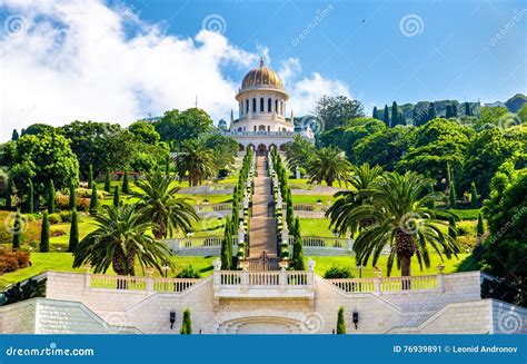 Shrine Of The Bab And Bahai Gardens In Haifa Royalty-Free Stock Image ...