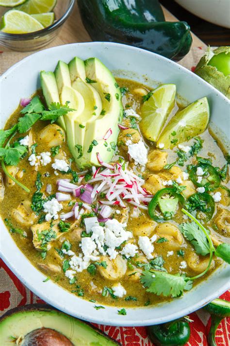 Pozole Verde de Pollo (Green Mexican Hominy and Chicken Soup) - Closet ...