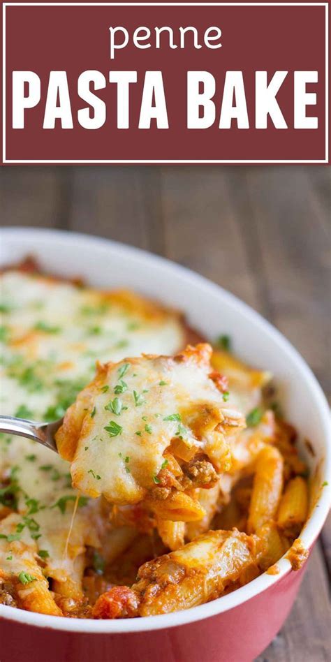 Penne Pasta Bake Recipe | Recipe | Baked pasta recipes, Pasta dinner ...