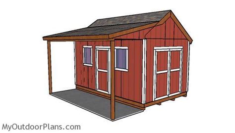 Cedar shed with porch ~ Build shed easy