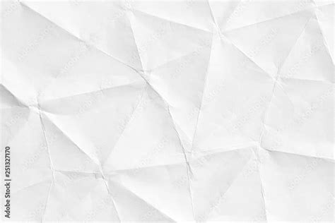 Texture of old crumpled origami paper, white background in modern style ...