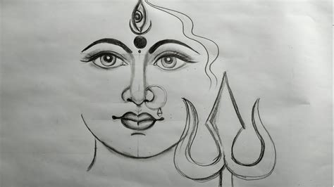 Face Easy Maa Durga Pencil Sketch - lusomentepalavras