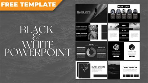 How to Make Black and White Themed PowerPoint [ FREE TEMPLATE ] - YouTube