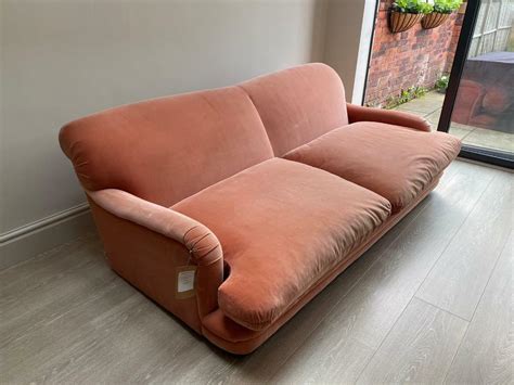 Loaf Sofa - Large Pudding sofa in Old Rose Vintage Velvet | in Alderley ...