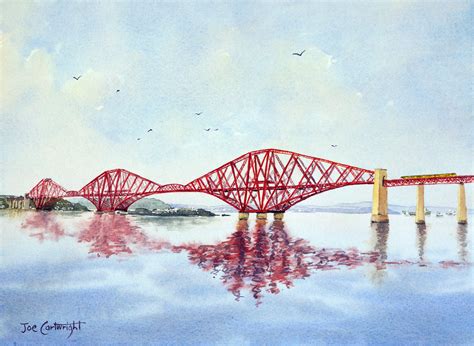 Forth Bridge Scotland | Mountain landscape, Watercolor paintings, Painting