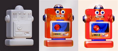 3D Robot Character 01 :: Behance