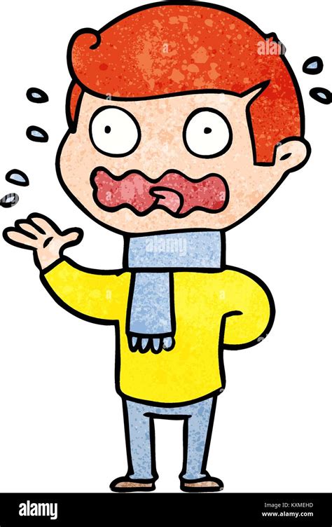 cartoon man totally stressed out Stock Vector Image & Art - Alamy