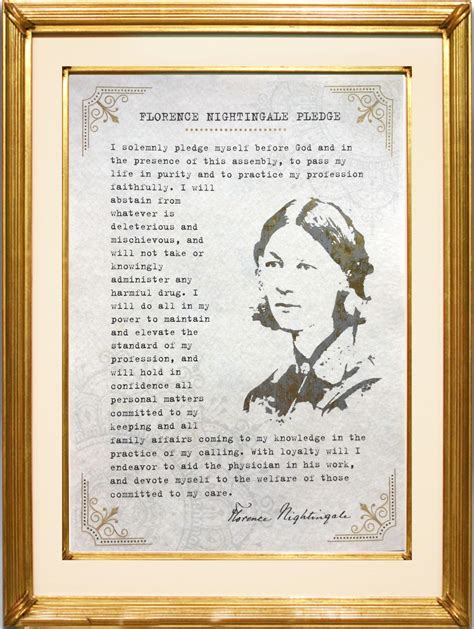 Personalized Florence Nightingale Pledge Nurse Oath RN | Etsy