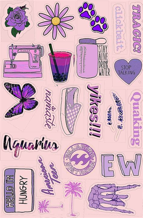 Purple Sticker Aesthetic Stickers, Tumblr HD Phone, 51% OFF