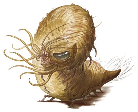 Carrion Crawler (from the D&D fifth edition Monster Manual). Art by ...