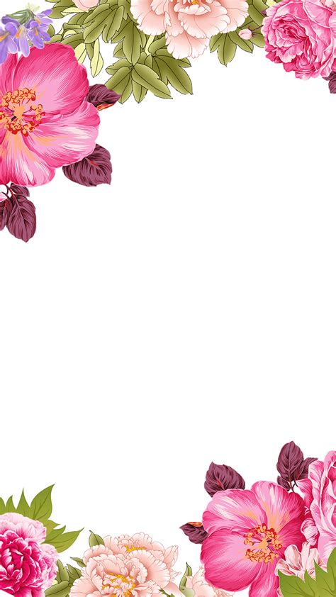 Flower Border Design Printable - Image to u