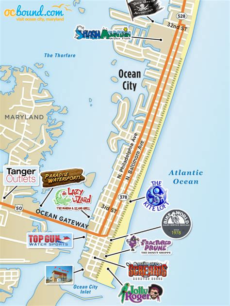 Ocean City Md Boardwalk Map - Map Of Staten