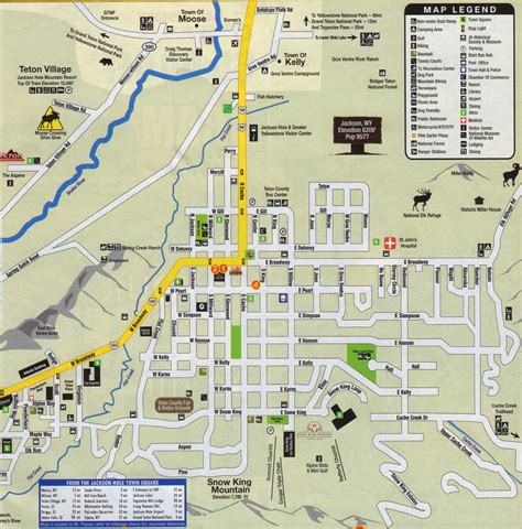 Map Of Area Around Jackson Hole Wyoming - London Top Attractions Map