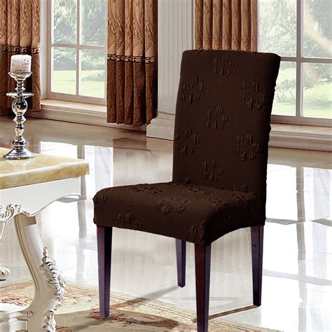 Subrtex Stretch Jacquard Flower Dining Chair Slipcover (Set of 2 ...