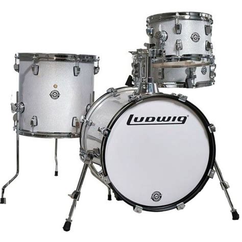 Ludwig Breakbeats Questlove 16in 4Pc Shell Pack, White Sparkle - Nearly ...