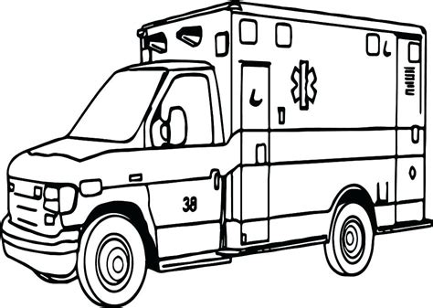 Printable Ambulance Coloring Pages - Printable World Holiday