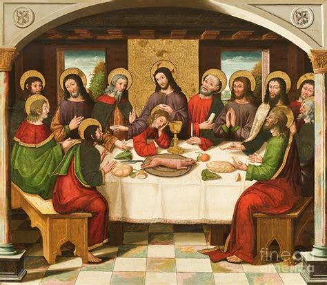 The Last Supper Painting - The Last Supper by Master of Portillo | The ...