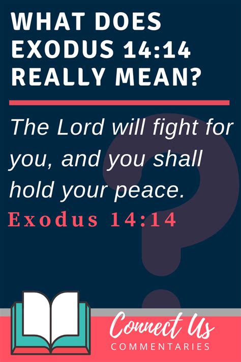 Exodus 14:14 Meaning of The Lord Will Fight for You You Need Only to Be ...