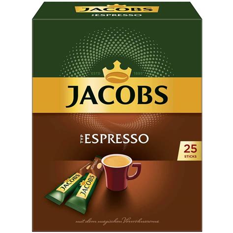 Jacobs Type Espresso Instant Ground Coffee, 25 Portions (Pack of 1 ...