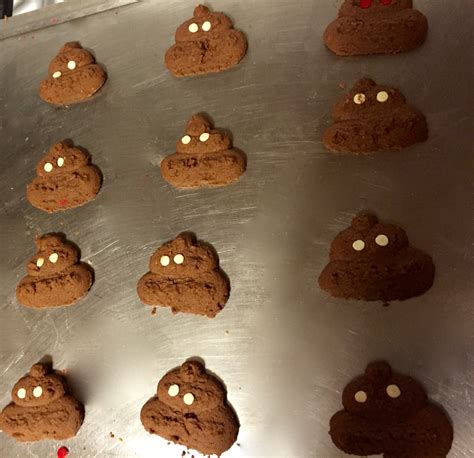 Aim Happy: If you give a girl a cookie press- Poop Emoji Cookies