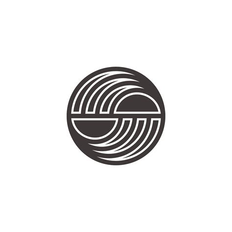 curves round geometric design logo vector 4478234 Vector Art at Vecteezy