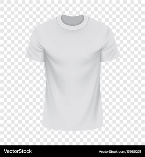 White tshirt mockup realistic style Royalty Free Vector