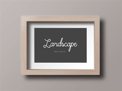 Free Wooden Photo Frame Mockup PSD Files (Landscape & Portrait) - Good ...