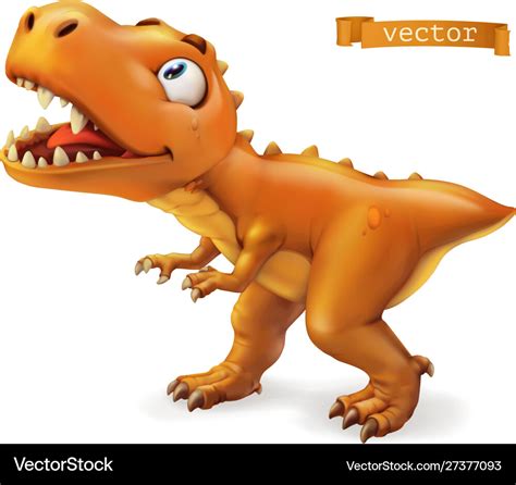 Orange Dinosaur Cartoon Character - Goimages Zone