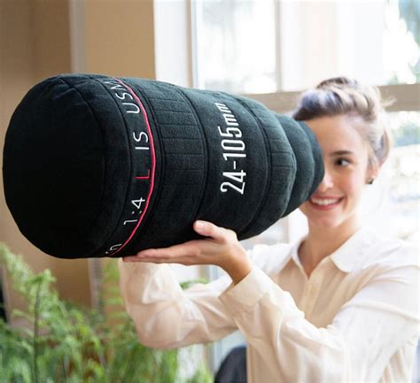 Plush Camera Lens Pillow