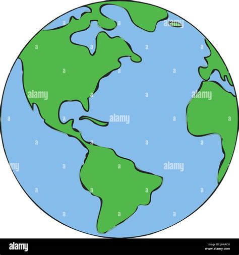 Globe Drawing For Kids