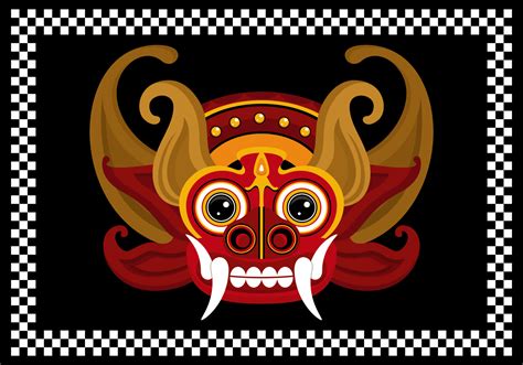 Barong Bali Vector Illustration 126388 Vector Art at Vecteezy