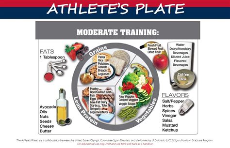 moderate training athlete plate1 | Nutrition, Proper nutrition, Low fat ...