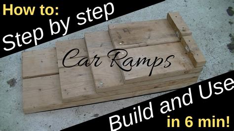 Great DIY idea for Cars! Homemade Car Ramps - YouTube