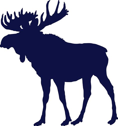 Bull Moose Silhouette at GetDrawings | Free download