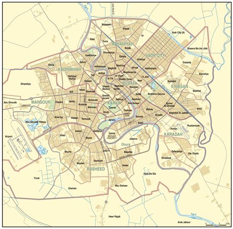 Large Baghdad Maps for Free Download and Print | High-Resolution and ...