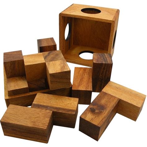 Soma Cube (Large) - Brain Teaser Wooden Puzzle-113