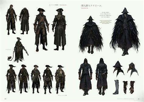 Bloodborne Concept Art - Yharnam Hunter Attire & Eileen the Crow ...