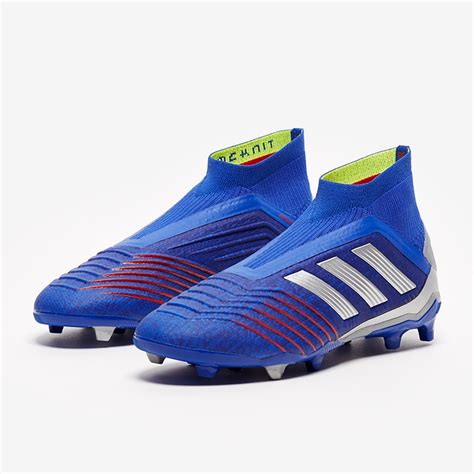 adidas Kids Predator 19+ FG - Bold Blue/Silver Metallic/Football Blue ...