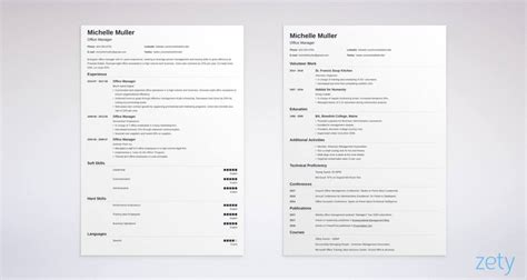 Two Page Resume Sample