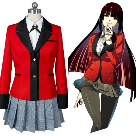 Kakegurui Cosplay Yumeko Jabami Costume Compulsive Gambler Kakegurui ...